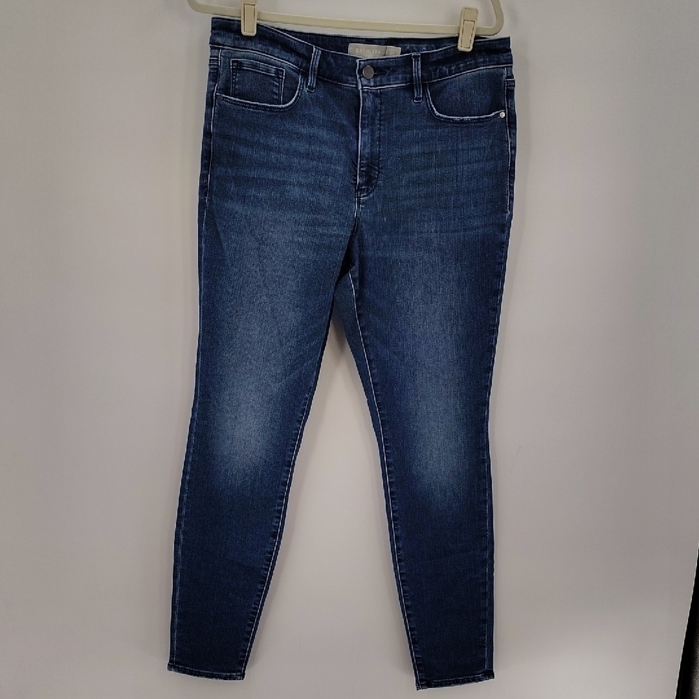 Athleta Skinny Denim Jeans Size 14 High Waist Stretch